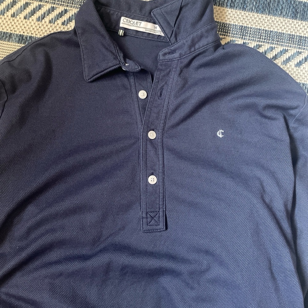 Criquet Blue Polo Shirt Classic Cotton Style